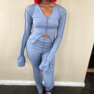 2 piece grey set